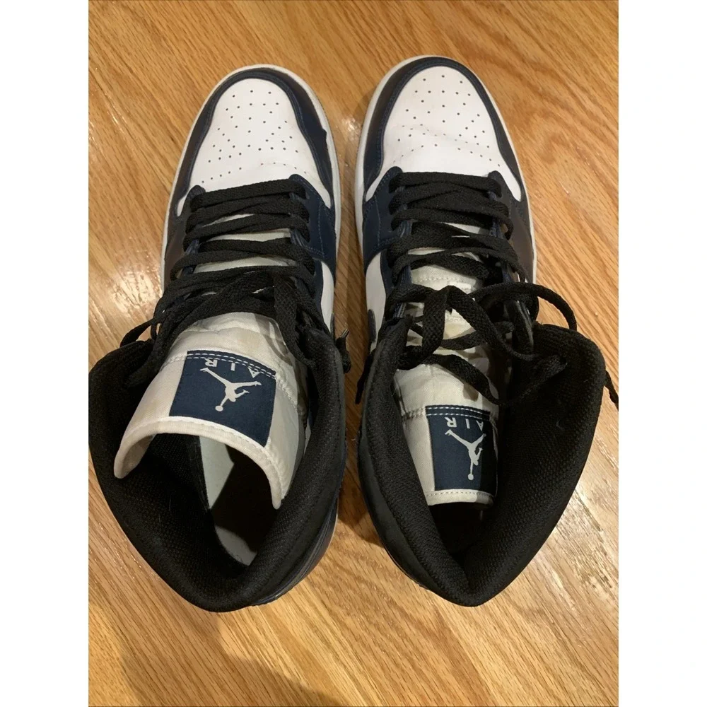 NIKE AIR JORDAN 1 MID RETRO OG ARMORY NAVY‎ SZ 14 554724-411
